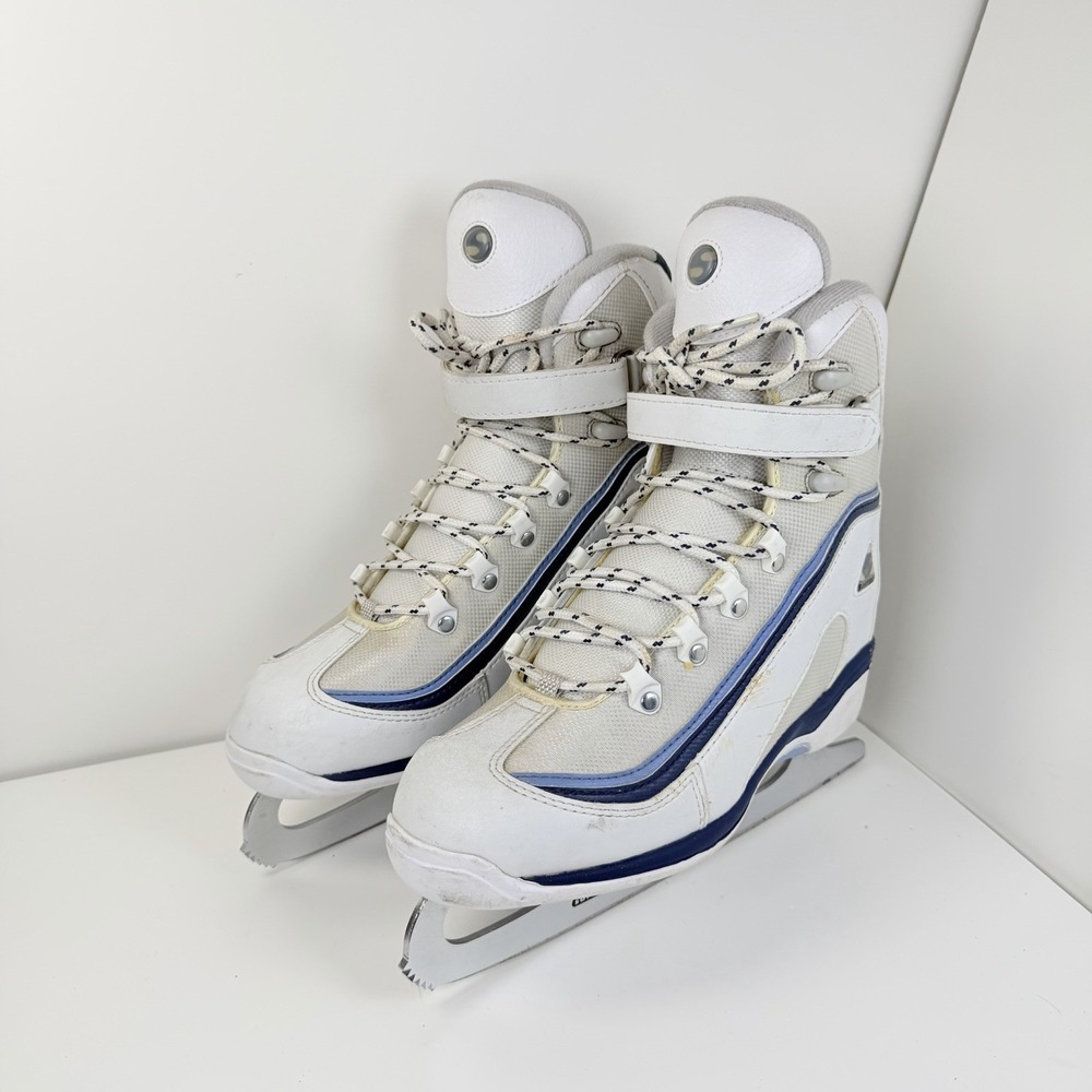 Jackson Softec Ice Skates Women's Size 8 White Blue Figure Recreational - Picture 2 of 16
